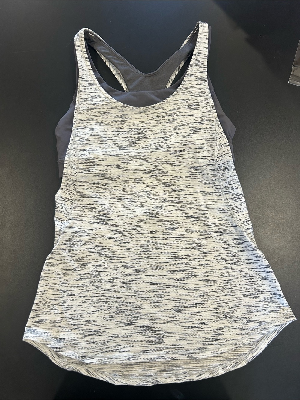 Women’s Heathered Tank Top with Built in Sports Bra